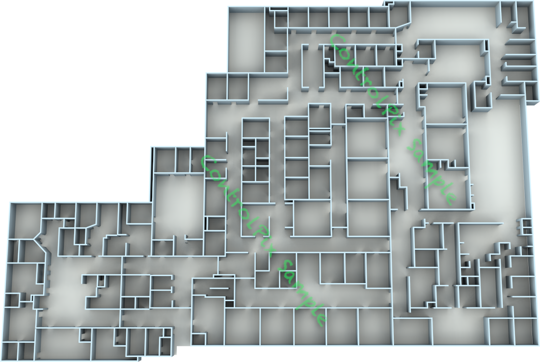 Floor plan, Hospital, Second Floor, Chris – ControlPix Graphics